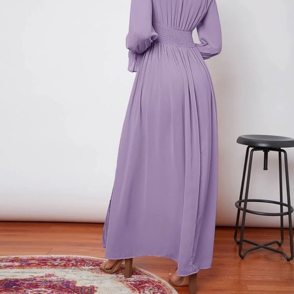 Flounce sleeve shirred waist wrap - Picture 3 of 4